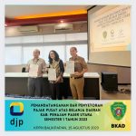 Penandatanganan Bar Penyetoran Pajak Pusat atas Belanja Daerah Kab.PPU Semester 1 Tahun 2023